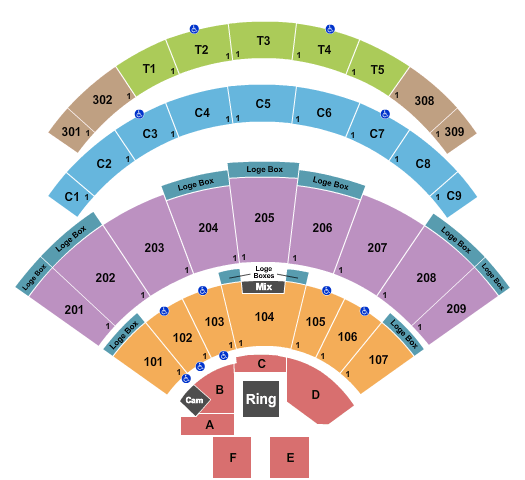 Daily's Place Amphitheater Seating Chart