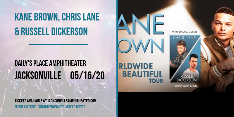 Kane Brown, Chris Lane & Russell Dickerson at Daily's Place Amphitheater tickets Kane Brown, Chris Lane & Russell Dickerson at Daily's Place Amphitheater