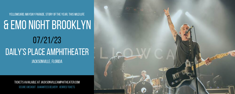 Yellowcard, Mayday Parade, Story of the Year, This Wild Life & Emo Night Brooklyn at Daily's Place Amphitheater tickets Yellowcard, Mayday Parade, Story of the Year, This Wild Life & Emo Night Brooklyn at Daily's Place Amphitheater